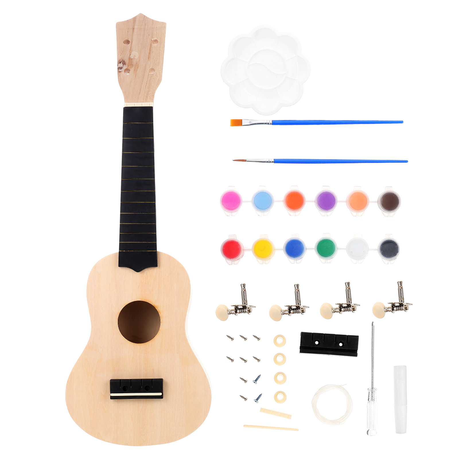 Ukulele Beginner Kit - 1 zestaw DIY ukulele – ręcznie
