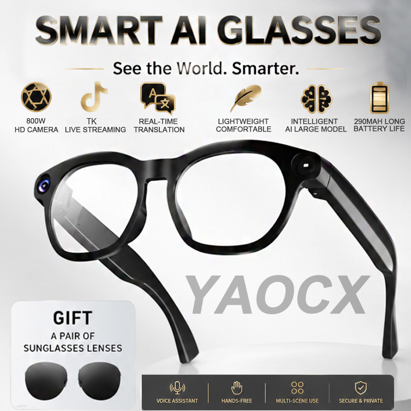 Audio Music Online - Inteligentne okulary 2026 z kamerą 800W,