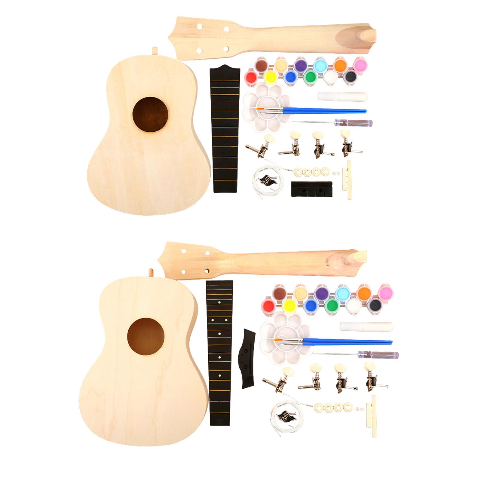 Ukulele Beginner Kit - Zestawy do samodzielnego montażu ukulele, rękodzieło,
