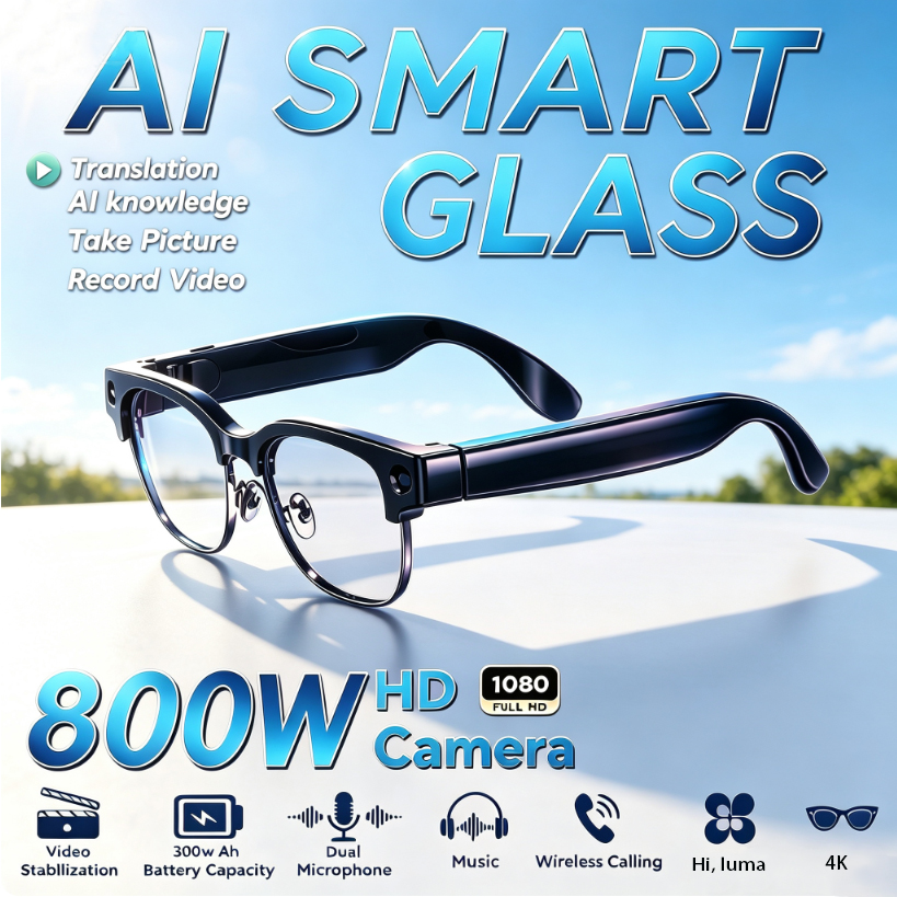 Audio With Music Ai - Inteligentne okulary 800W HD Pixel dla