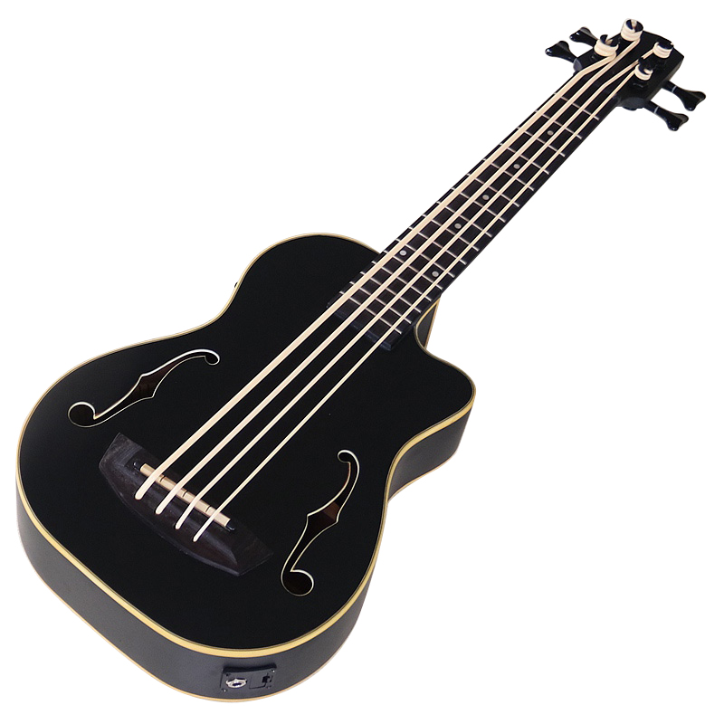 Ukulele Beginner Kit - Ukulele basowe z podwójnym otworem F,