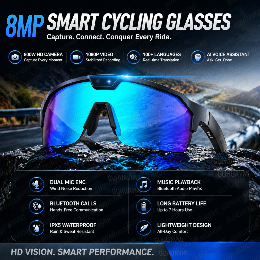 Audio Music To Video - Nowe okulary sportowe POV do jazdy