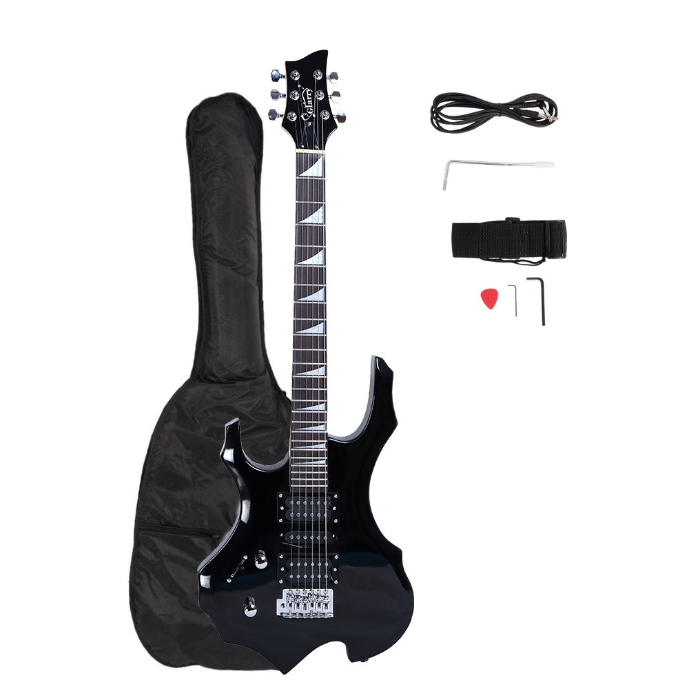 Gitara elektryczna Flame Left  – Electric Guitar Pick Pack recenzja i cena