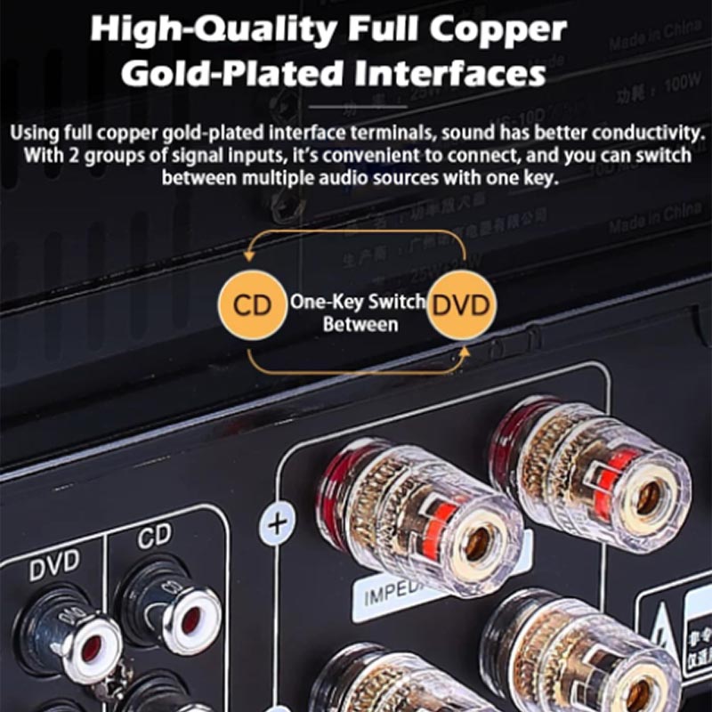 Wzmacniacz lampowy HIFI 2.1Ch  – Audio Music In Youtube recenzja i cena