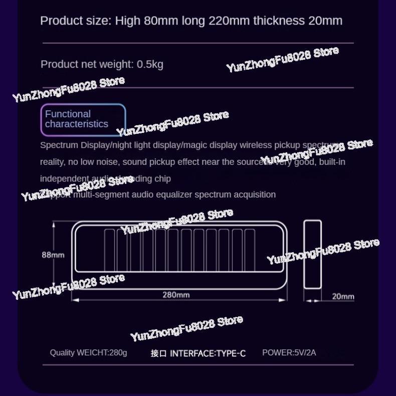 12-bitowy wyświetlacz LED pozi – Audio Music In Youtube recenzja i cena