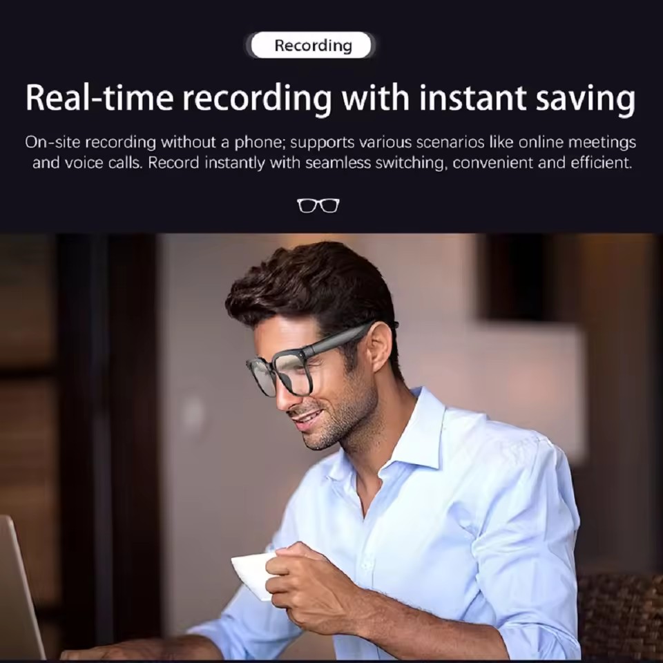 Okulary inteligentne M02S AI z – Audio With Music Ai recenzja i cena