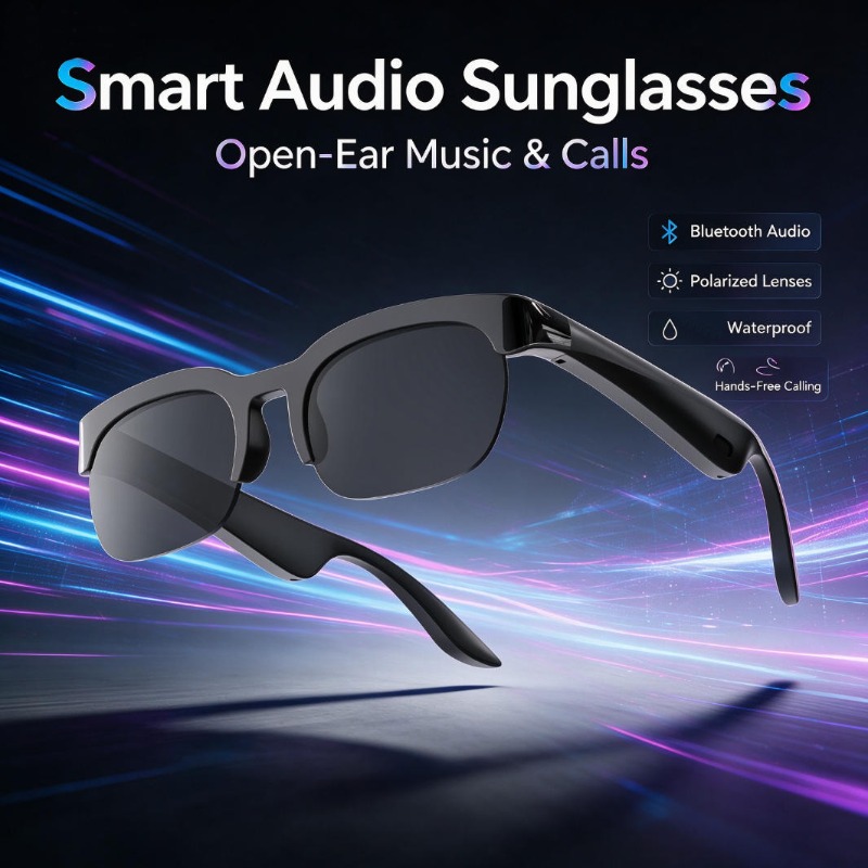 Inteligentne okulary audio z p – Audio Music To Video recenzja i cena