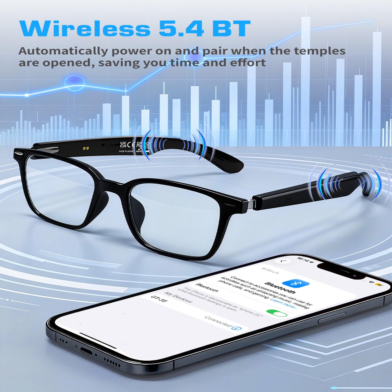Inteligentne okulary GT35 z fu – Audio With Music Ai recenzja i cena