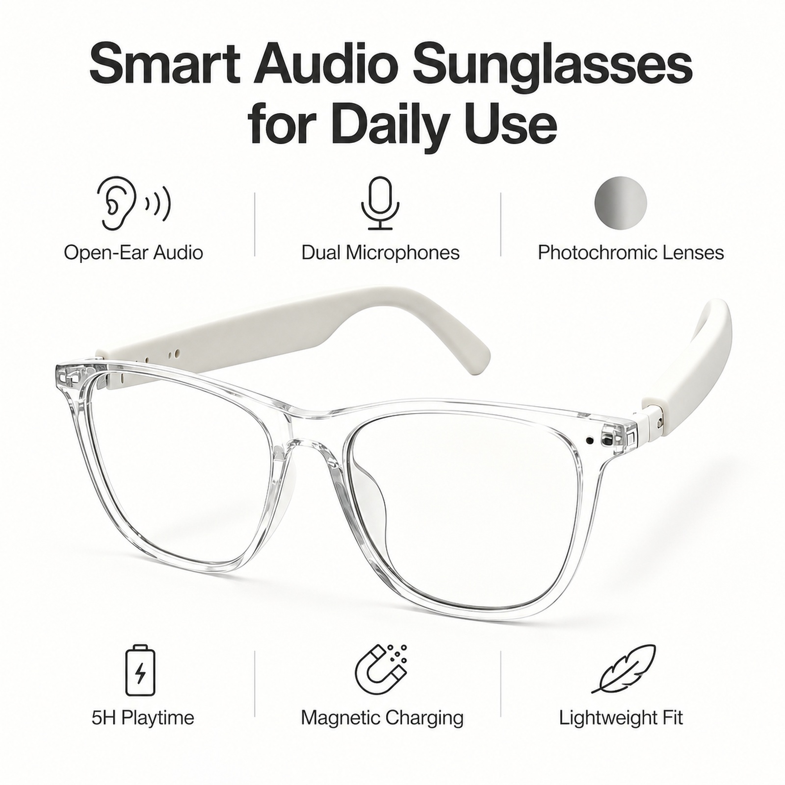 Okulary przeciwsłoneczne fotoc – Audio With Music Ai recenzja i cena