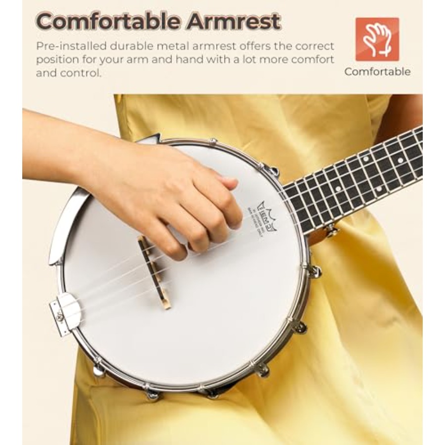 Banjolele 23-calowe z wysokiej – Ukulele Beginner Kit recenzja i cena