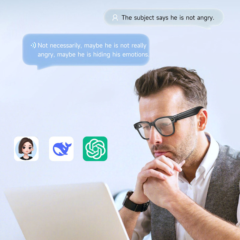 Inteligentne okulary AI z 8-me – Audio Music To Video recenzja i cena