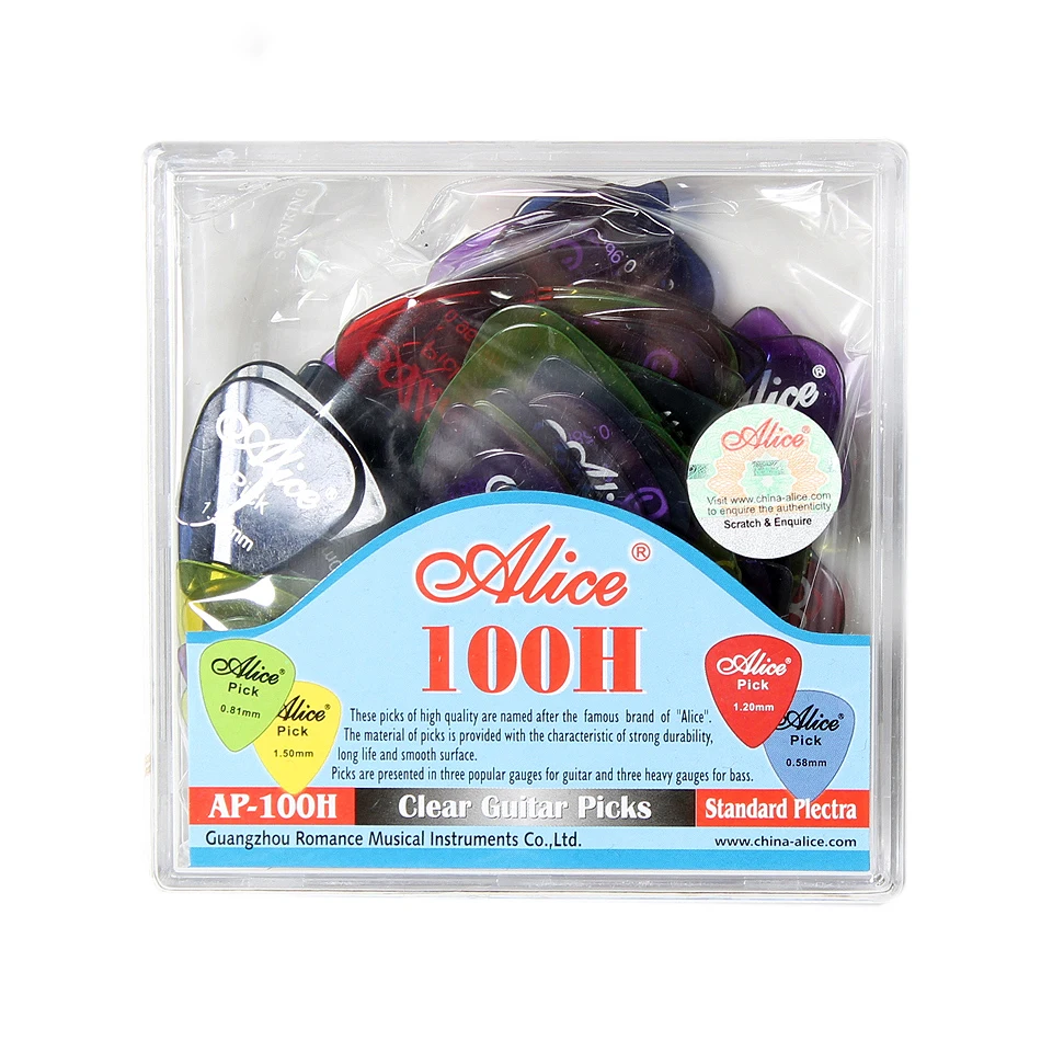 Alice AP-100H 100 sztuk/zestaw – Electric Guitar Pick Pack recenzja i cena