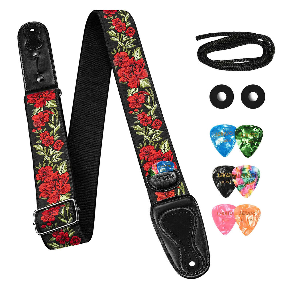 LEKATO LGS-6 pasek gitarowy z  – Electric Guitar Pick Pack recenzja i cena